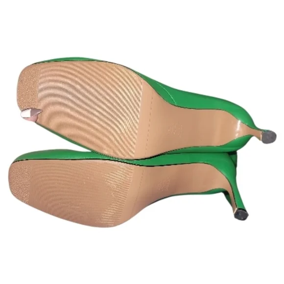 Green Knee-High Stiletto Boots - Women - Picture 6 of 6